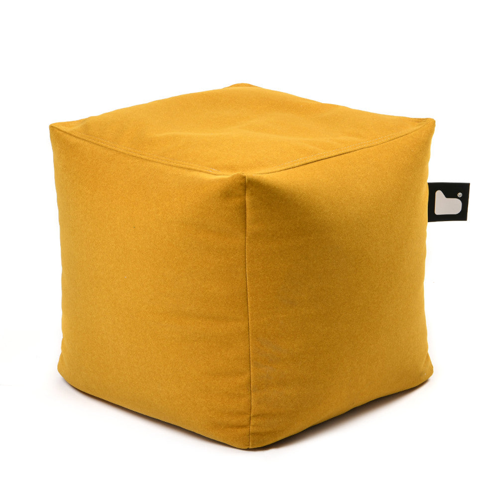 Extreme Lounging - b-box indoor suede - poef - mustard